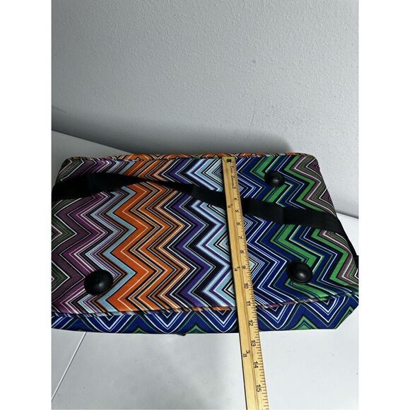 Calpak Duffel Weekend Bag Orange Green See Description - Picture 7 of 15